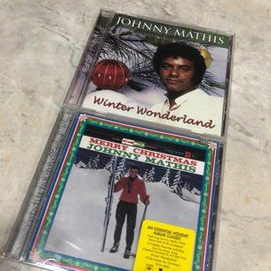 Johnny Mathis Christmas CDs Lot‎ of 2  Xmas